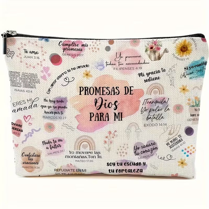 1pc, Bolso Inspirador Cristiano Adornado con Versículos Bíblicos
