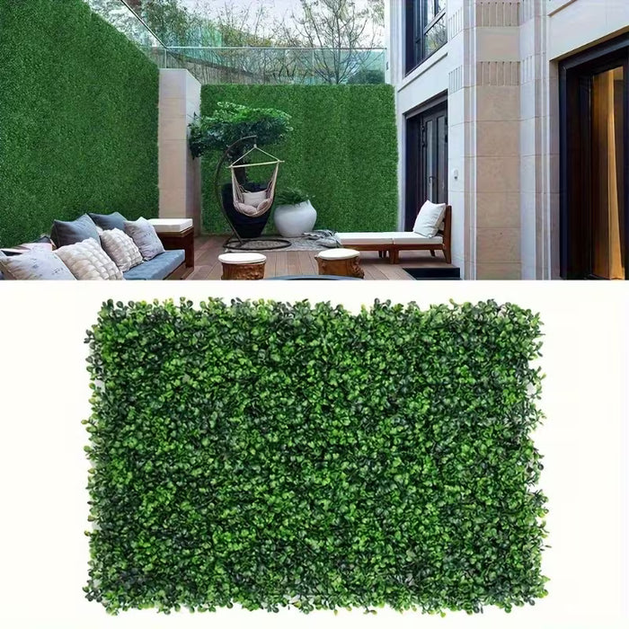 8 pcs paneles de pared de boj artificial, vegetación sintética