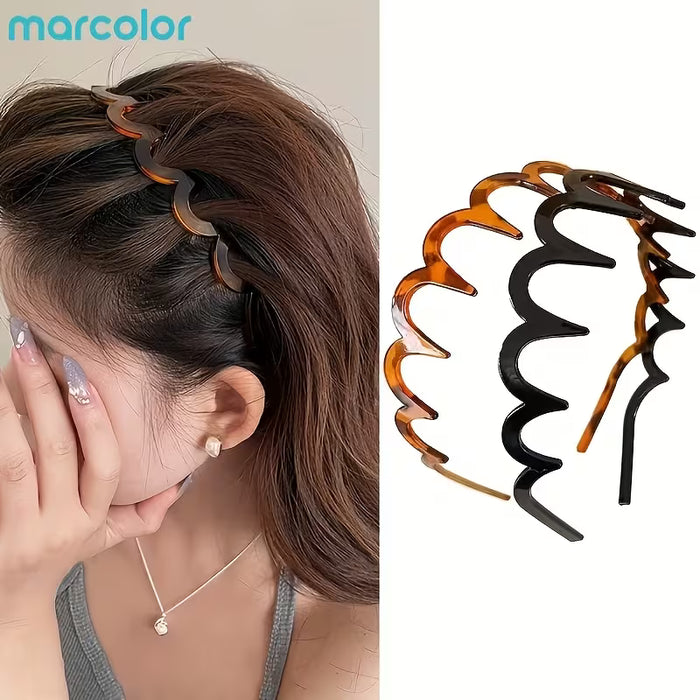 Makale 2 piezas de diademas onduladas de verano para mujer: Versátiles para uso diario