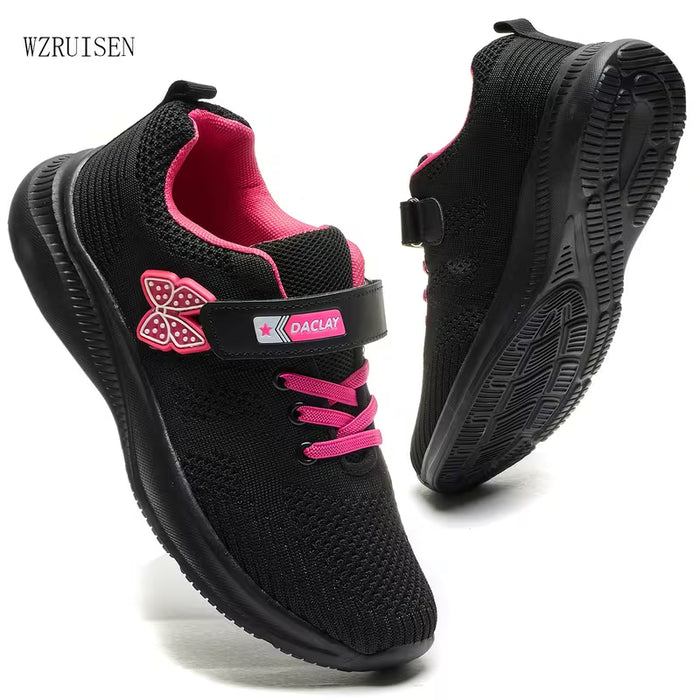 Zapatos para niña, deportivas de exterior para niña, Zapatillas  de balón de plumas
