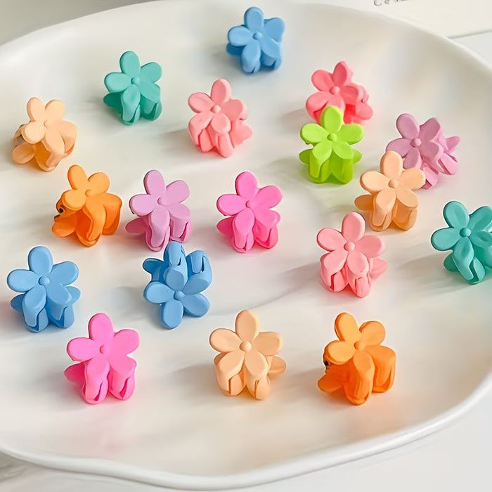 30pcs Mini Pinzas para el Cabello con diseño de flor
