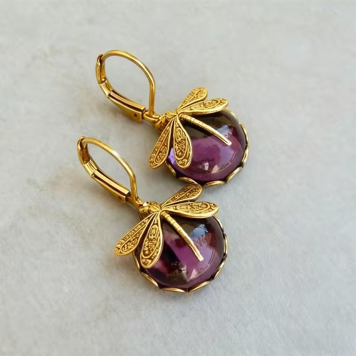 Un par Exquisitos Pendientes de Moda Libélula Creativa Bohemios para Mujer