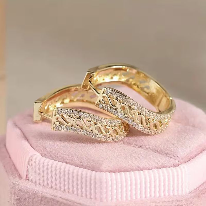 Pulsera para la oreja de mujer con forma de S estilo bohemio moderno tipo palacio
