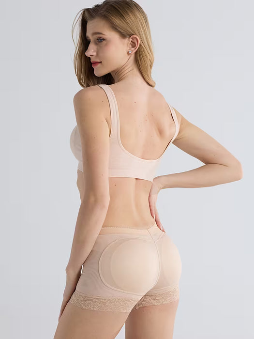 Shorts moldeadores de cintura alta para mujer con almohadillas extraíbles