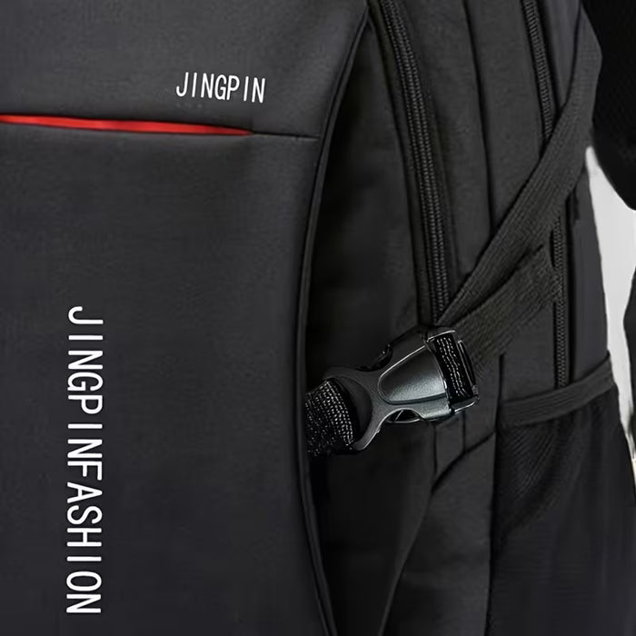 1 Mochila Compacta de Nylon para Hombre de Viaje de Gran Capacidad para Trabajo y Universidad