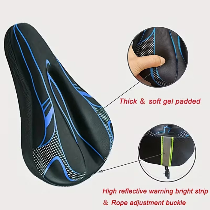 Funda acolchada de gel para asiento de bicicleta, compatible con Peloton