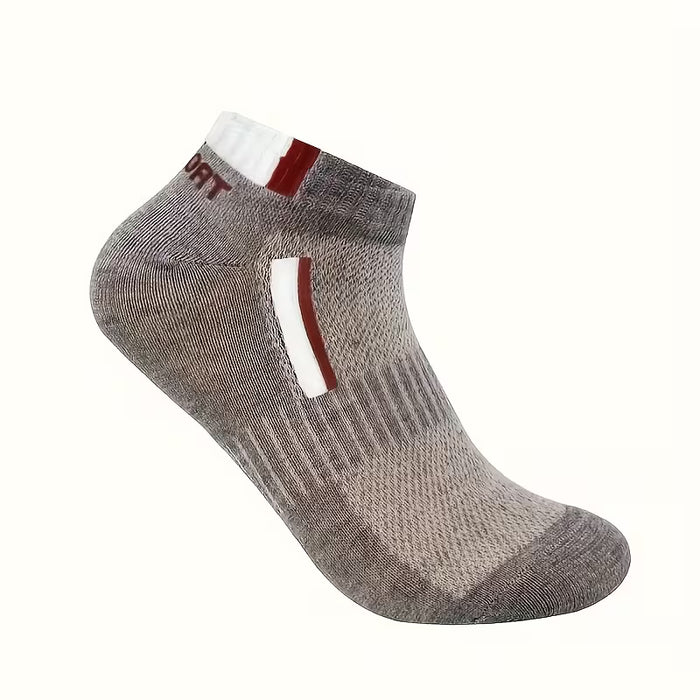 10 Pares de Calcetines Tobilleros de Malla Transpirable para Hombres, Absorbentes de Sudor