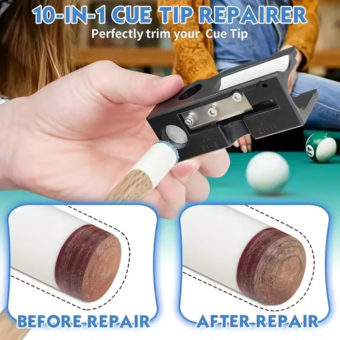 Formador de punta de taco 11 en 1 - Una herramienta de reparación versátil para clubes de snooker