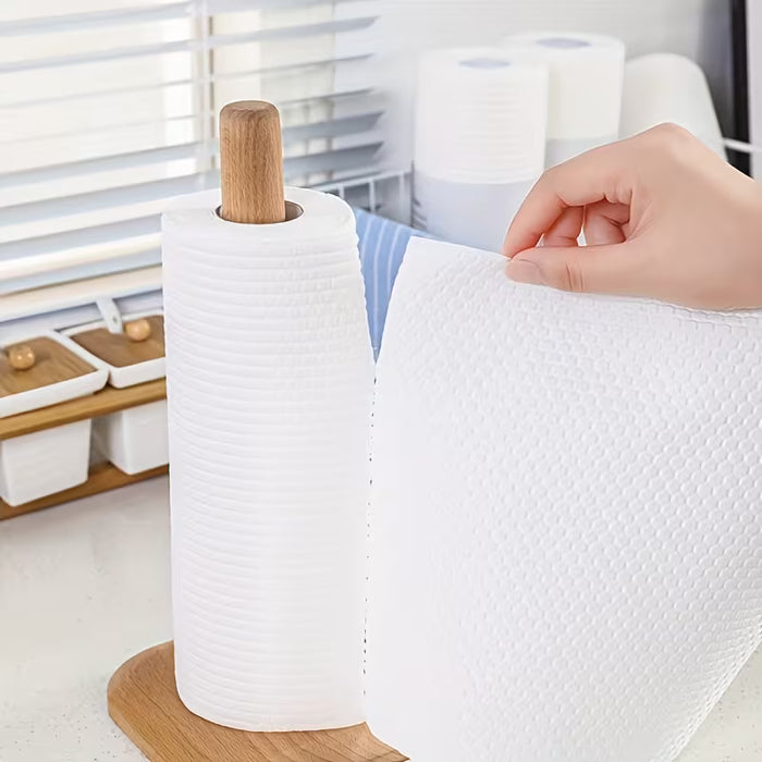 1 Rollo de Paño de Papel Especial para Cocina Húmedo y Seco, Paño de Limpieza Desechable de 125pcs
