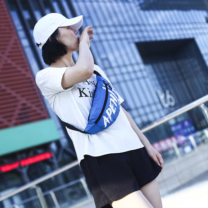 Riñonera tipo bandolera para mujer, estilo urbano con letras