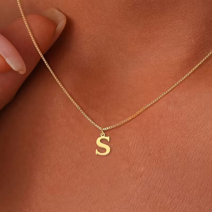 1pc Collar con Inicial de Nombre para Mujer - Colgantes del Alfabeto,letra E