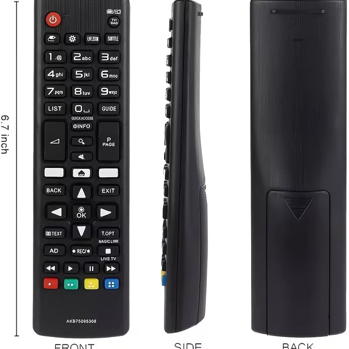 Control Remoto Ergonómico de Repuesto AKB73715603 para TV LED LCD LG
