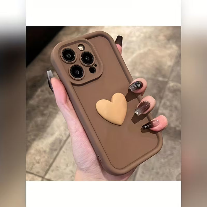 Funda para teléfono móvil anti-caídas, de color marrón para iPhone 16 Pro Max