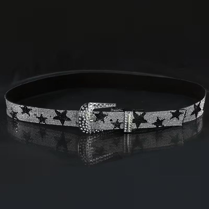 1 cinturón de estilo urbano Y2K con diseño de estrella brillante multicolor