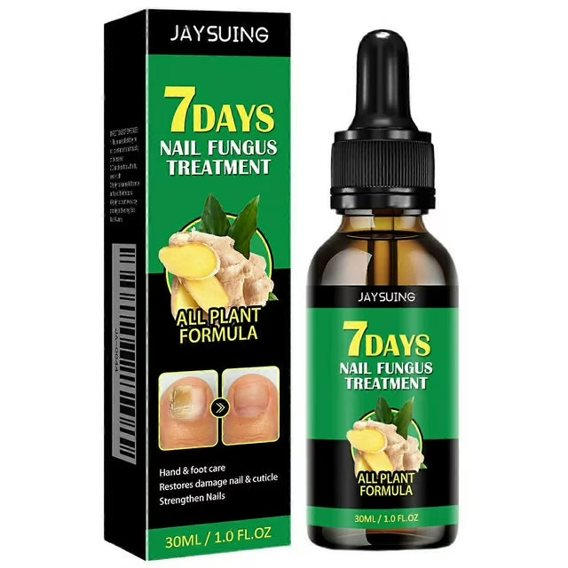 3Pcs de JAYSUING 30ml Extracto de jengibre Tratamiento para hongos en las uñas