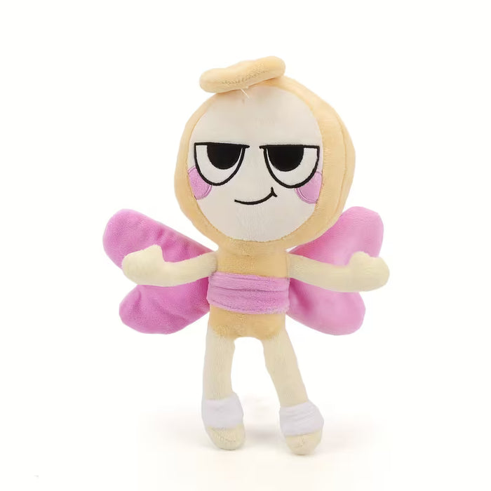 1 muñeco de peluche inspirado en caricaturas, relleno de fibra de poliéster de color mixto