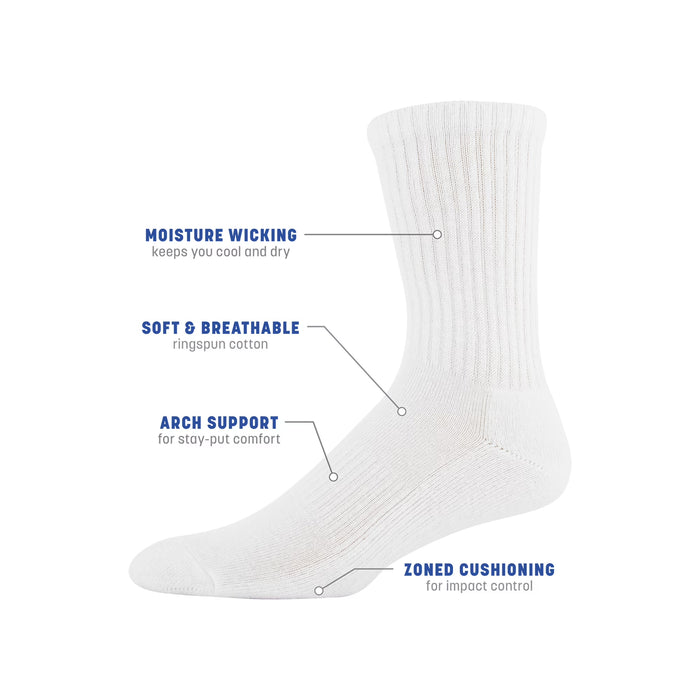 Calcetines deportivos de algodón Gildan para hombre, paquete de 10 pares