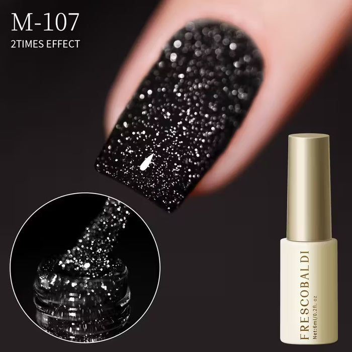 Pegamento de diamante intermitente nuevo arte de uñas espejo disco brillante