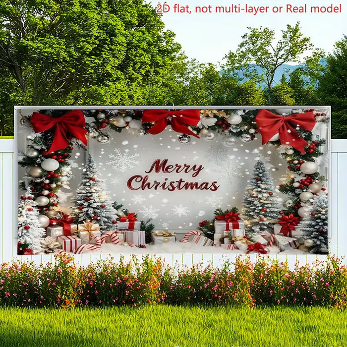 1pcs de Banner Grande de Árbol de Navidad Adecuado, Decoración de Fiesta