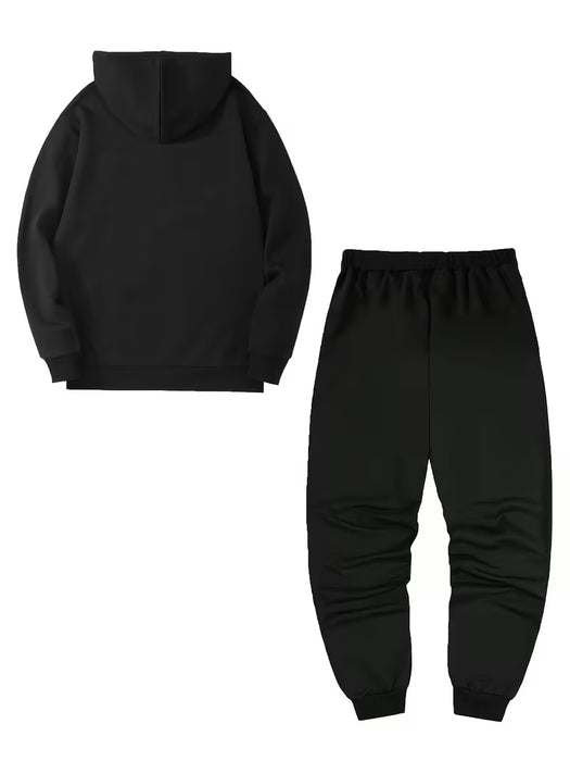 Conjunto de Sudadera para Hombre, con Capucha y Pantalones de Chándal