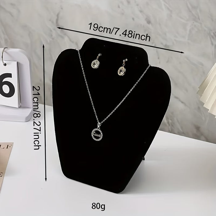 1 pieza de Exhibidor de terciopelo para collar y pendientes