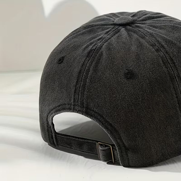1 gorra de béisbol de algodón lavado con tema FOCUS, unisex