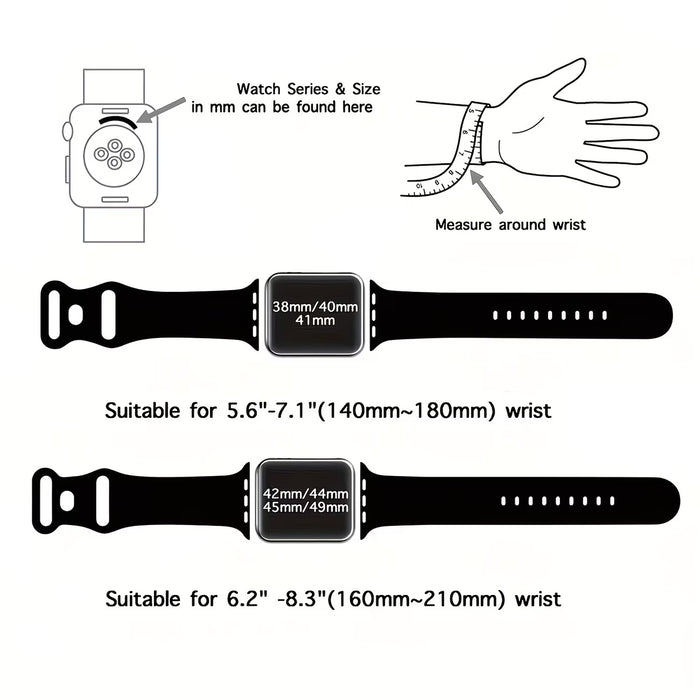 5pcs Correas Deportivas de Silicona Compatibles para iWatch Band