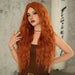 Cabello largo y rizado de naranja elegante sintetico - Quierox - Tienda Online