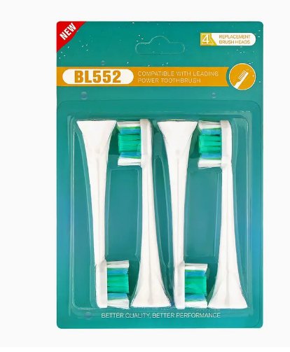 Cabezales de repuesto para cepillo de dientes eléctrico, BL552, 4 Uds - Quierox - Tienda Online