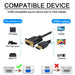 Cable adaptador compatible con HDMI a VGA, convertidor de línea, 1,8 m, FHD 1920 x 1080P - Quierox - Tienda Online