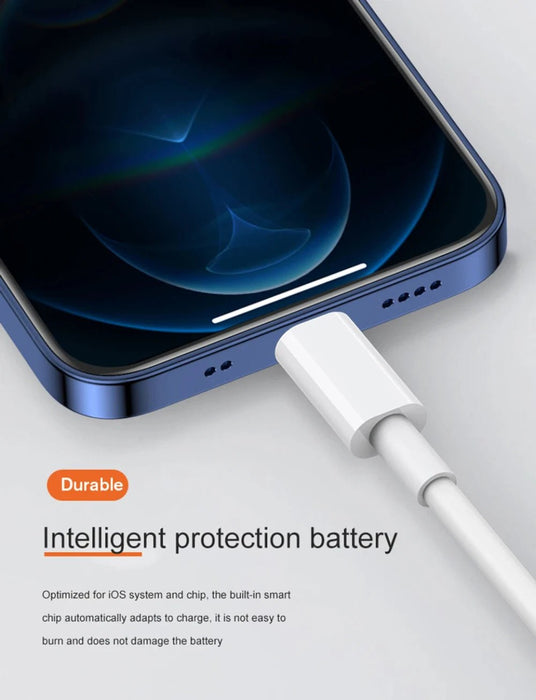 Cable cargador rápido tipo C a Lightning para iphone de 2m - Quierox - Tienda Online
