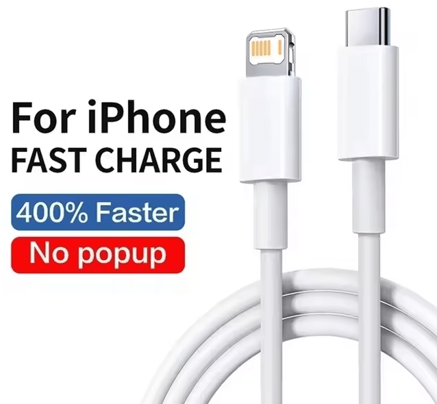 Cable cargador rápido tipo C a Lightning para iphone de 2m - Quierox - Tienda Online