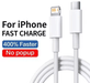 Cable cargador rápido tipo C a Lightning para iphone de 2m - Quierox - Tienda Online