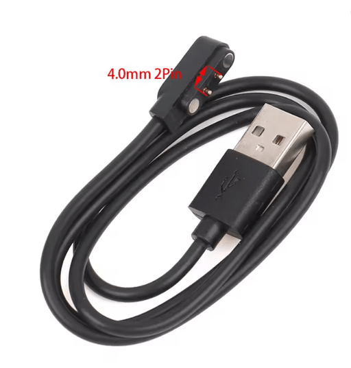 Cable de carga magnético Universal para reloj inteligente, Cargador USB de 60CM, 2 pines de 4mm - Quierox - Tienda Online