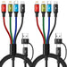 Cable de Carga Múltiple 6 en 1, Paquete de 2 Cables Cargadores Múltiples - Quierox - Tienda Online