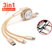 Cable de carga múltiple retráctil 3 en 1 USB c, Cable de carga para teléfono celular - Quierox - Tienda Online