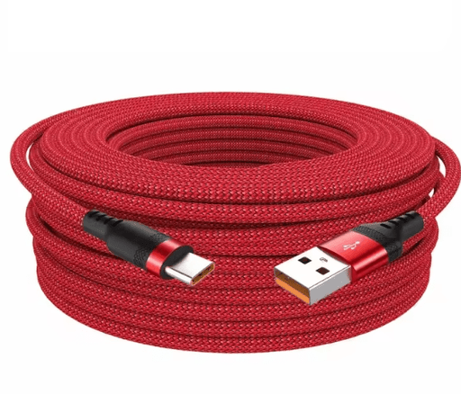 Cable de carga supercargado USB Android 5A tipo C extendido de 5 metros adecuado para Huawei, Xiaomi, Vivo y Leeco - Quierox - Tienda Online