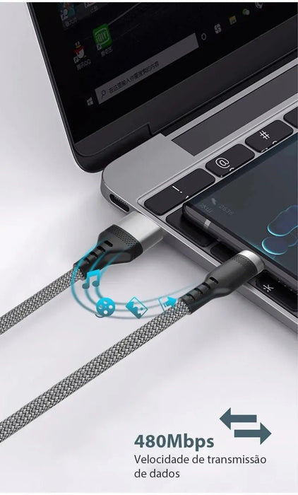 Cable de carga supercargado USB Android 5A tipo C extendido de 5 metros adecuado para Huawei, Xiaomi, Vivo y Leeco - Quierox - Tienda Online