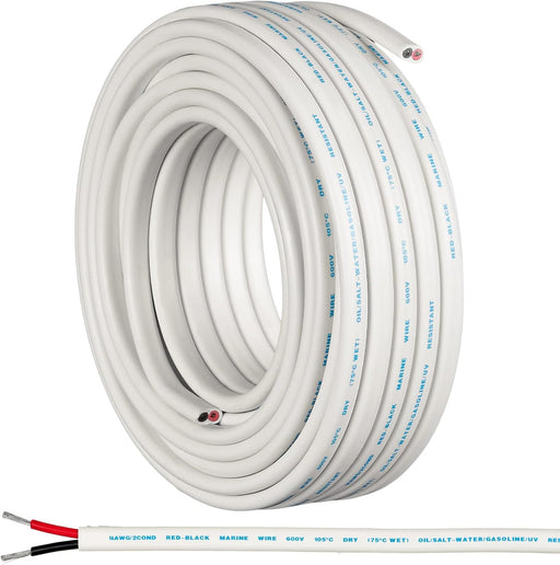 Cable de cobre OFC estañado dúplex 16/2 de doble conductor con revestimiento rojo y negro - Quierox - Tienda Online