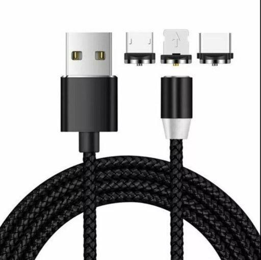 Cable de datos de carga USB magnético 3 en 1 de nailon trenzado de 1 m de alta calidad HYTO de 3 A - Quierox - Tienda Online