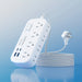 Cable de extensión plano de , 8 salidas de CA con 6 puertos USB - Quierox - Tienda Online