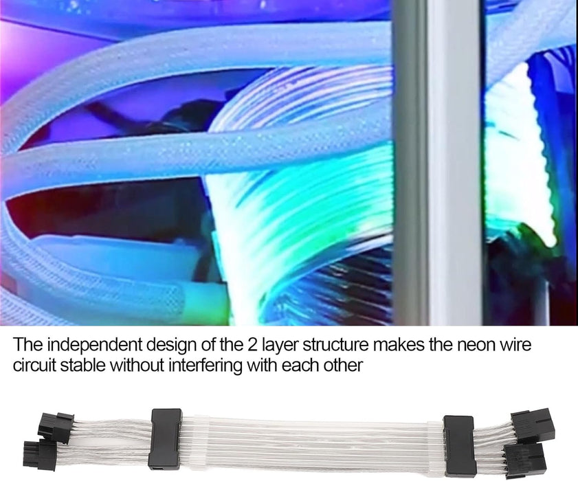 Cable de GPU RGB, 2 x ARGB GPU Cable de extensión de alimentación - Quierox - Tienda Online