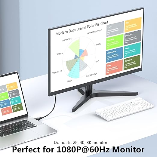 Cable DisplayPort a VGA de 90 cm (3 pies), paquete de 2 - Quierox - Tienda Online