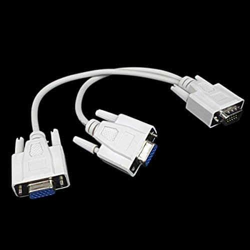 Cable divisor en Y para monitor VGA 1 macho a 2 hembras - Quierox - Tienda Online