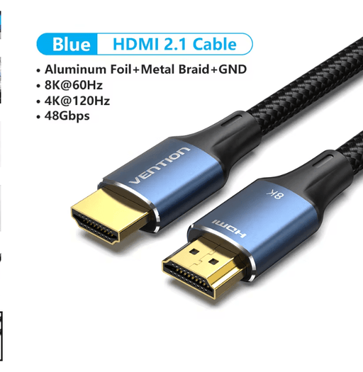 Cable HDMI 2.1 Vention 8K/60Hz 4K/120Hz 48Gbps, divisor de cables digitales HDMI - Quierox - Tienda Online