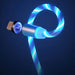 Cable LED Magnético de Carga USB, 3 en 1, Azul Claro - Quierox - Tienda Online