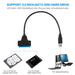 Cable SATA a USB 2.0 para discos duros externos HDD/SSD, adaptador de 22 pines - Quierox - Tienda Online
