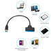 Cable SATA a USB 2.0 para discos duros externos HDD/SSD, adaptador de 22 pines - Quierox - Tienda Online