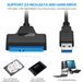 Cable SATA a USB 3.0 de hasta 6 Gbps para disco duro externo HDD SSD de 22cm - Quierox - Tienda Online