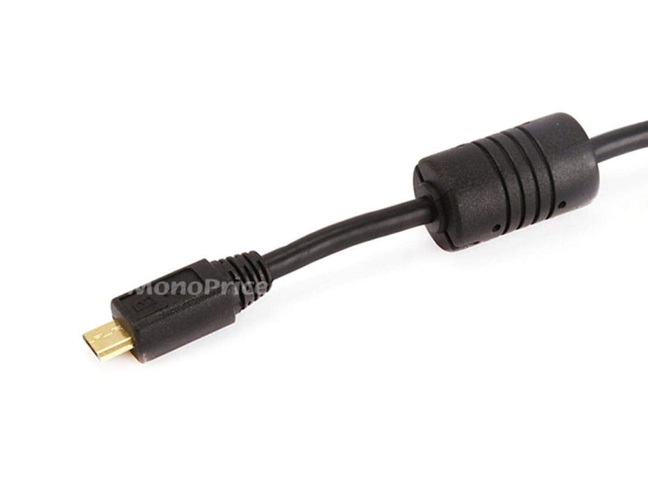 Cable USB 2.0 A macho a Micro 5 pines macho de 1,5 pies de Monoprice, calibre 28/24 AWG con núcleo de ferrita (chapado en oro) (105456), color negro - Quierox - Tienda Online